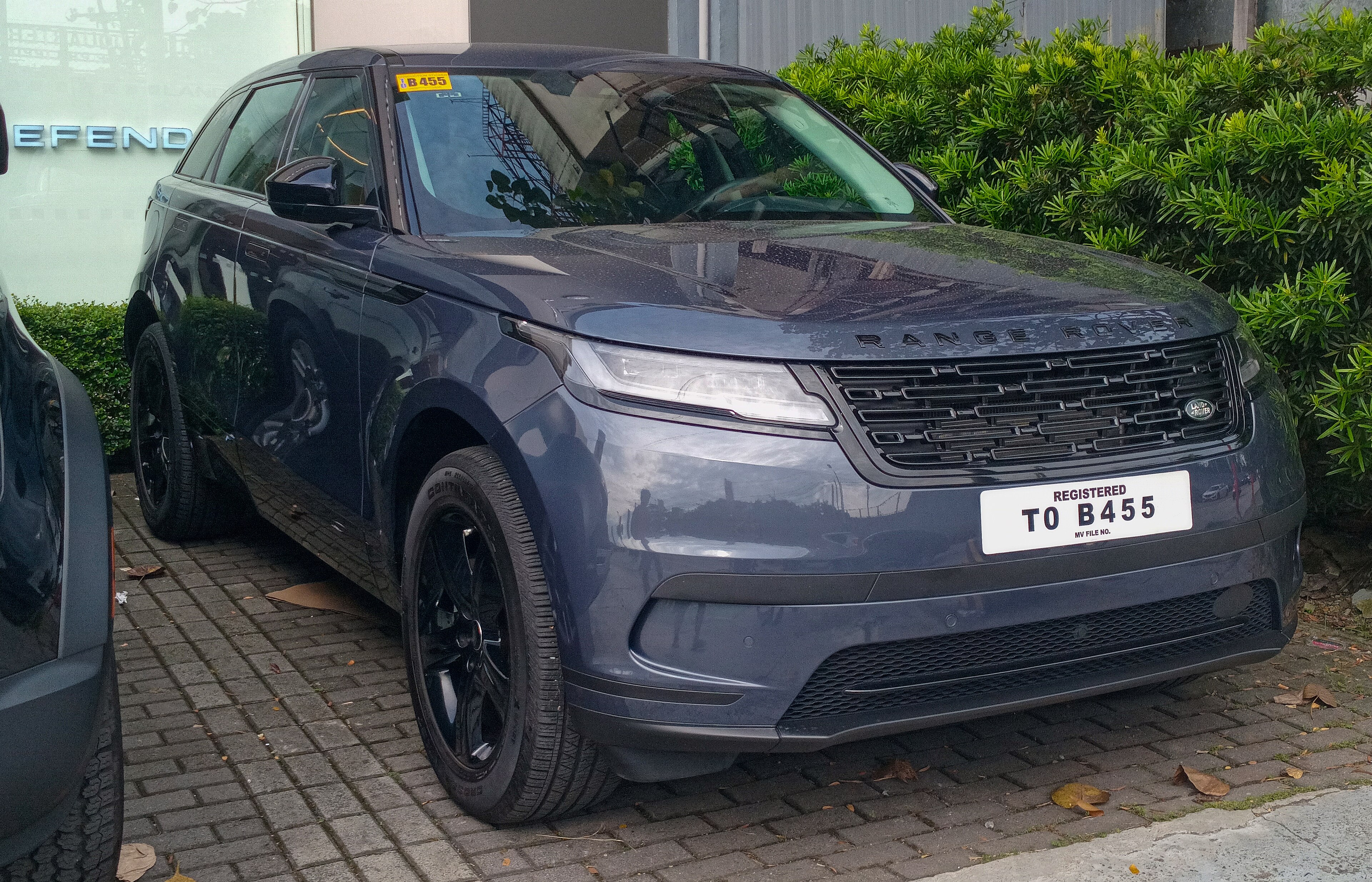 A premium SUV photographed from the front three-quarter angle