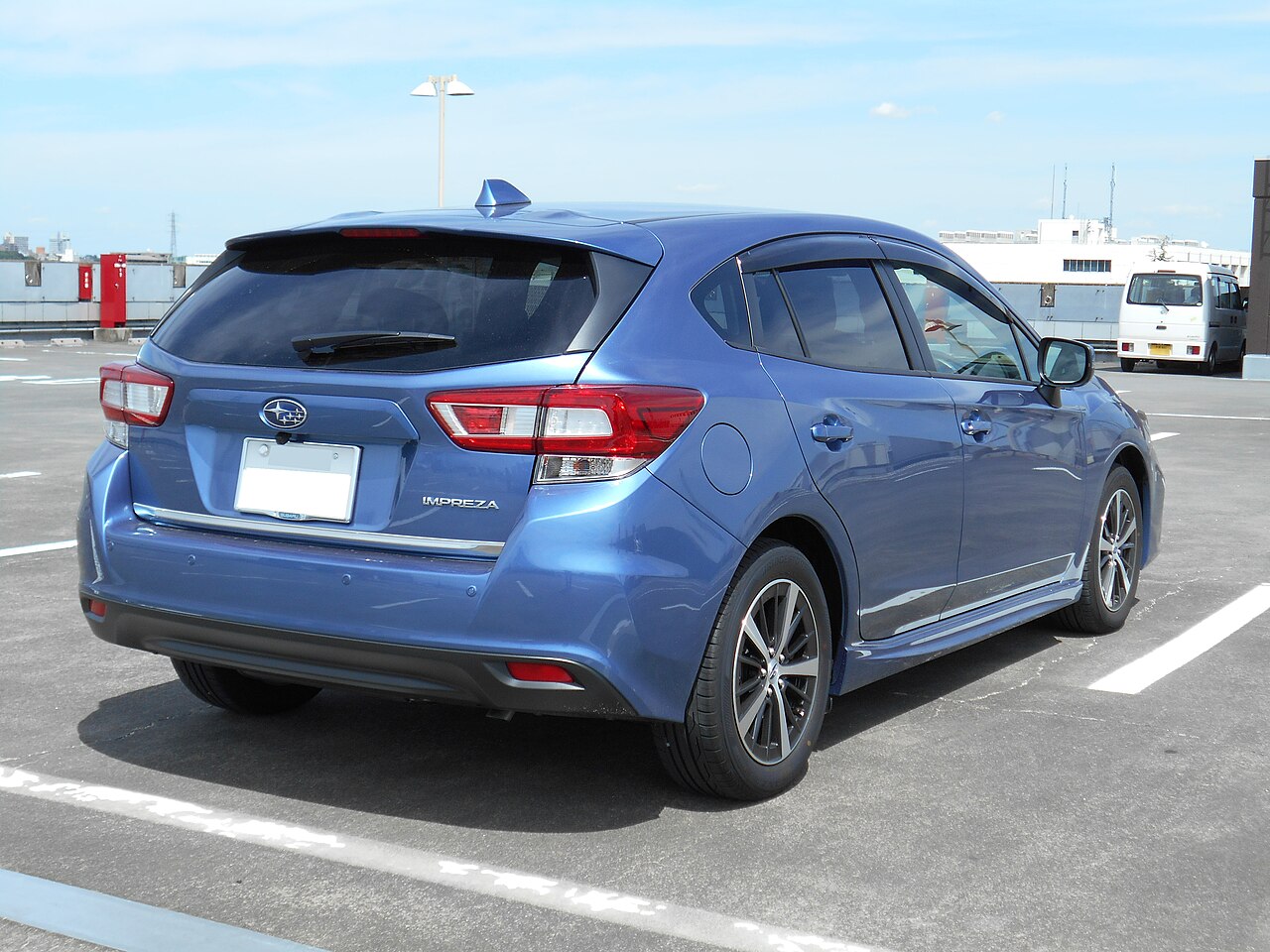 Subaru Impreza — rear three-quarter view